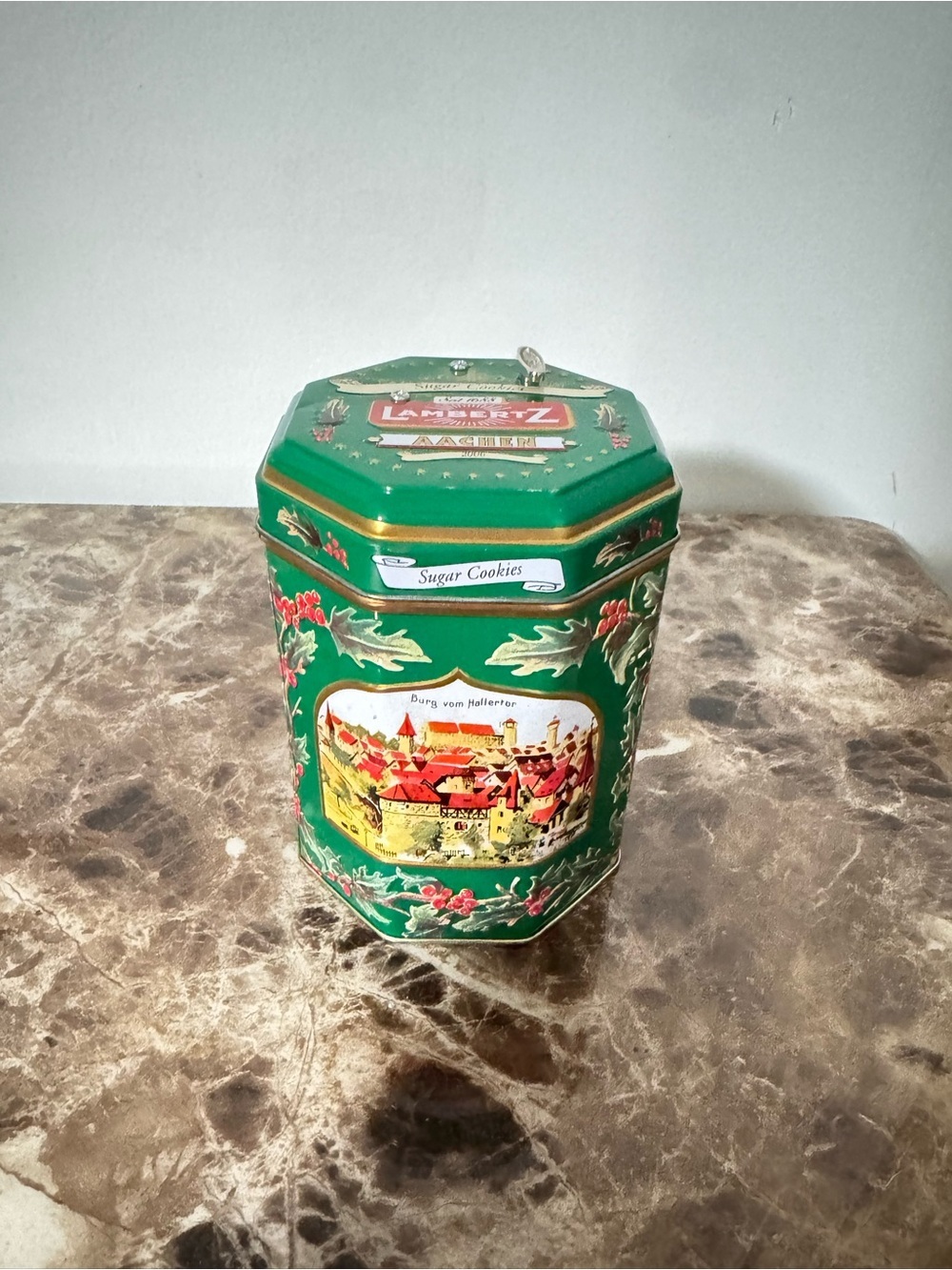 Vintage German Lambertz Musical Christmas Cookie Tin | Sugar Cookies - Picture 8 of 12